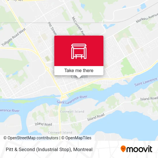 Pitt & Second (Industrial Stop) map