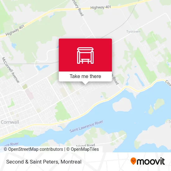 Second & Saint Peters map