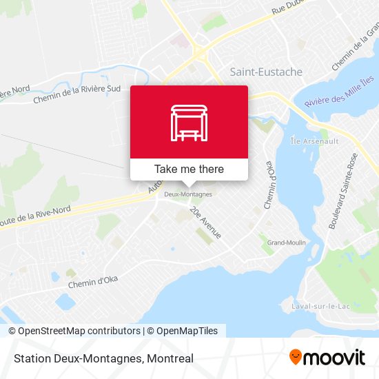 Station Deux-Montagnes map