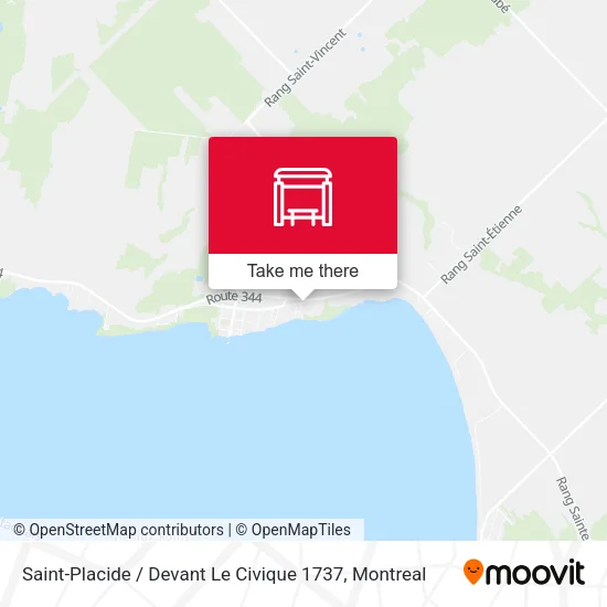 Saint-Placide / Devant Le Civique 1737 map