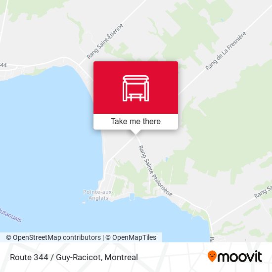 Route 344 / Guy-Racicot map