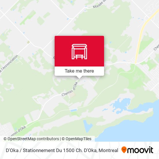 D'Oka / Stationnement Du 1500 Ch. D'Oka map