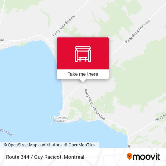 Route 344 / Guy-Racicot map