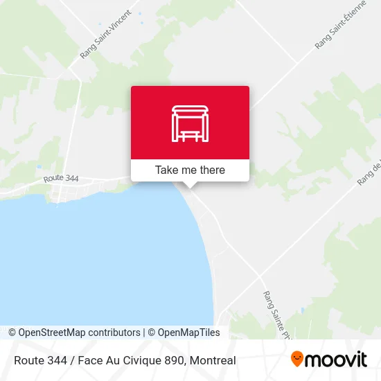 Route 344 / Face Au Civique 890 map