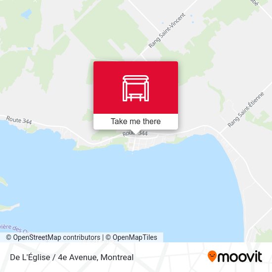 De L'Église / 4e Avenue map