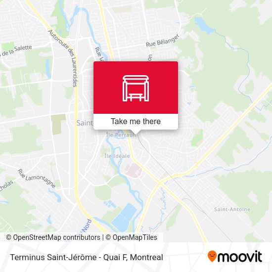 Terminus Saint-Jérôme - Quai F map