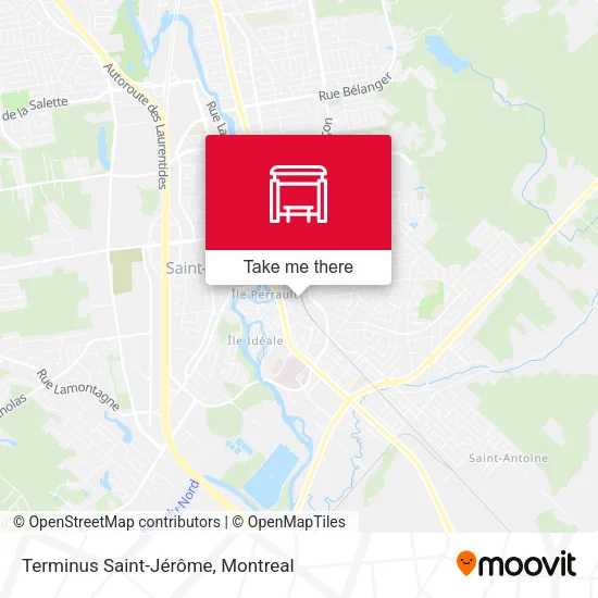 Terminus Saint-Jérôme map