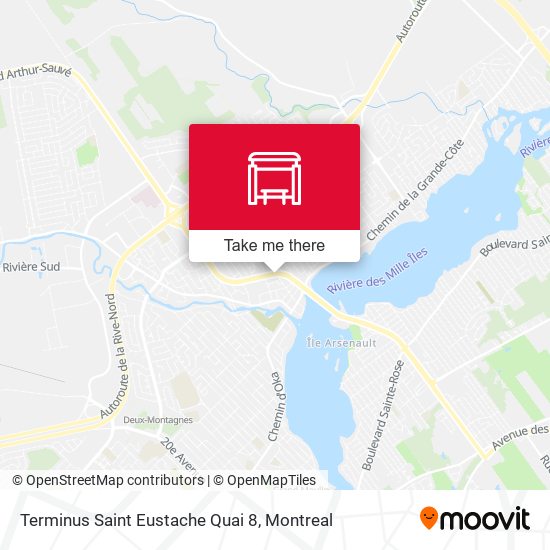Terminus Saint Eustache Quai 8 map