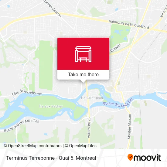 Terminus Terrebonne - Quai 5 map