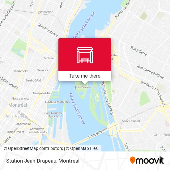 Station Jean-Drapeau map