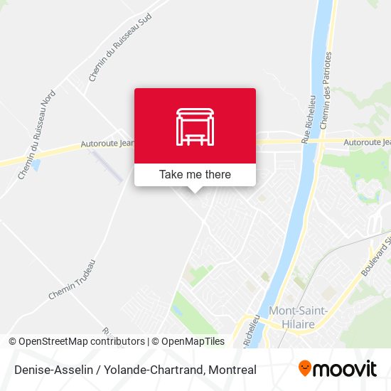 Denise-Asselin / Yolande-Chartrand map