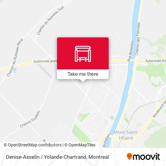 Denise-Asselin / Yolande-Chartrand map