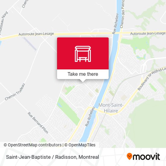 Saint-Jean-Baptiste / Radisson map