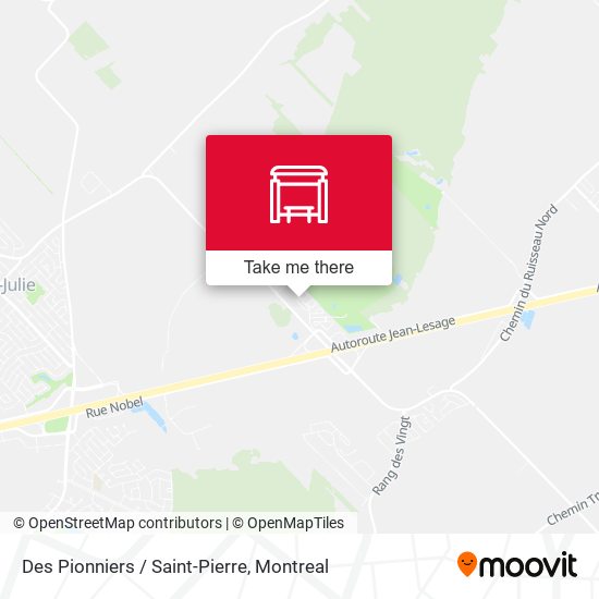 Des Pionniers / Saint-Pierre map