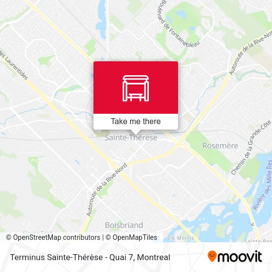 Terminus Sainte-Thérèse - Quai 7 map