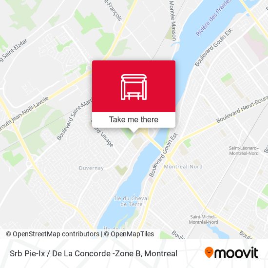 Srb Pie-Ix / De La Concorde -Zone B map