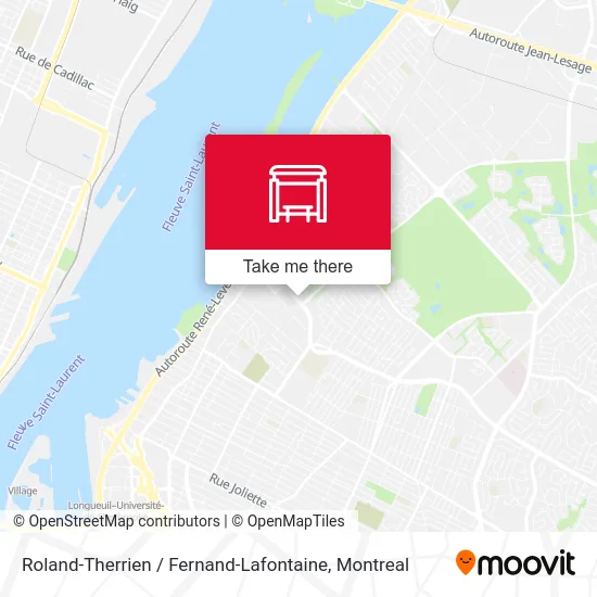 Roland-Therrien / Fernand-Lafontaine map