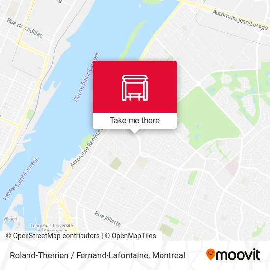 Roland-Therrien / Fernand-Lafontaine map