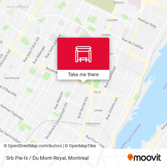 Srb Pie-Ix / Du Mont-Royal map