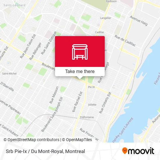 Srb Pie-Ix / Du Mont-Royal map