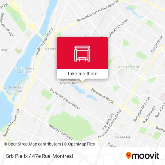 Srb Pie-Ix / 47e Rue map