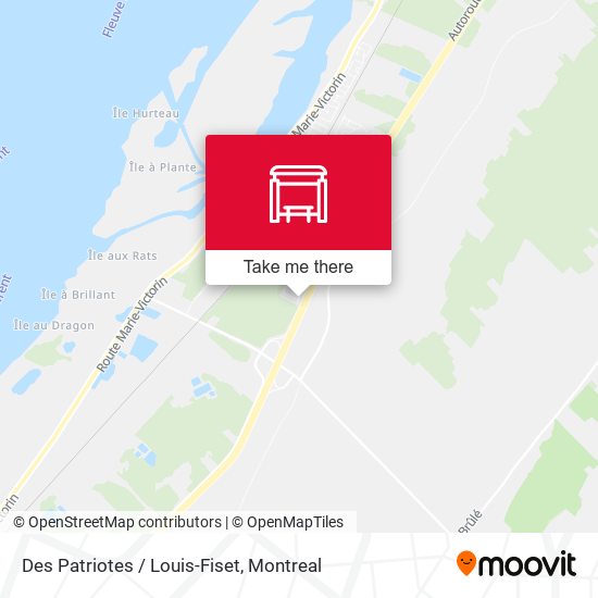 Des Patriotes / Louis-Fiset map