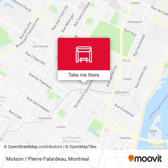Molson / Pierre-Falardeau map