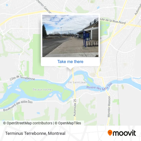 Terminus Terrebonne map