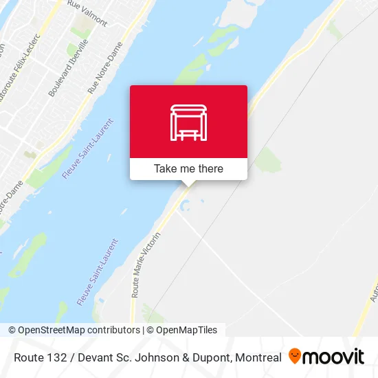 Route 132 / Devant Sc. Johnson & Dupont map