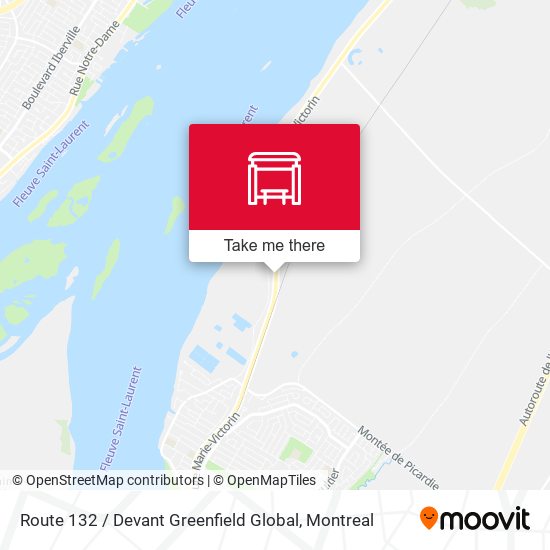Route 132 / Devant Greenfield Global map