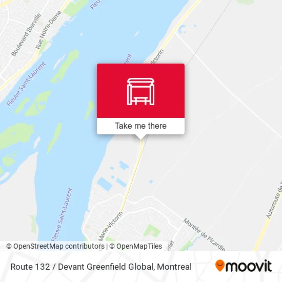 Route 132 / Devant Greenfield Global map