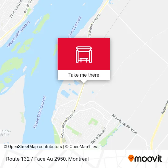 Route 132 / Face Au 2950 map
