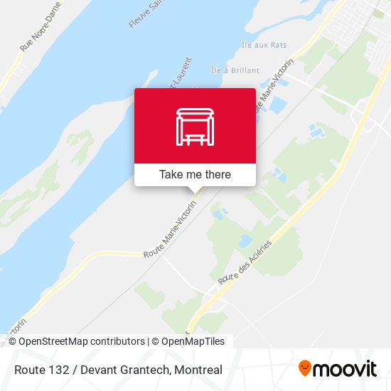 Route 132 / Devant Grantech map