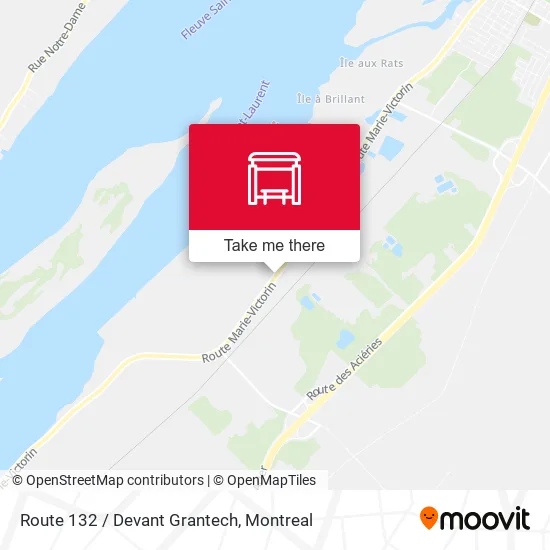 Route 132 / Devant Grantech map