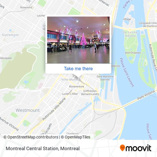 Montreal Central Station map