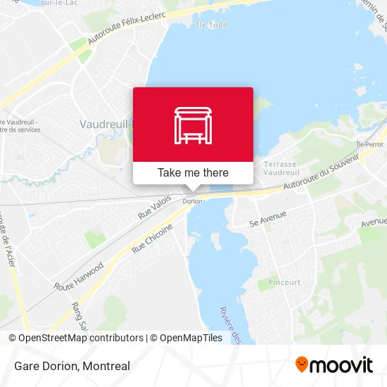 Gare Dorion map
