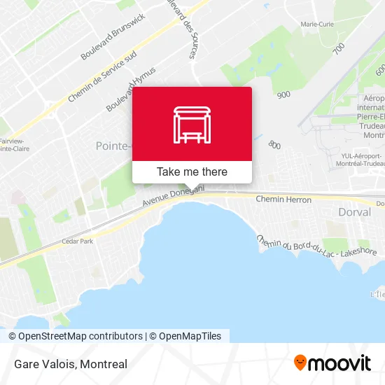 Gare Valois map