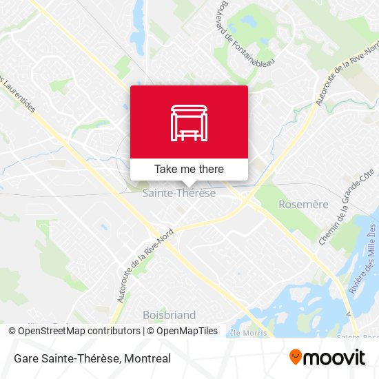 Gare Sainte-Thérèse map