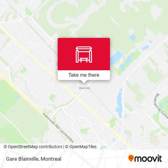 Gare Blainville map