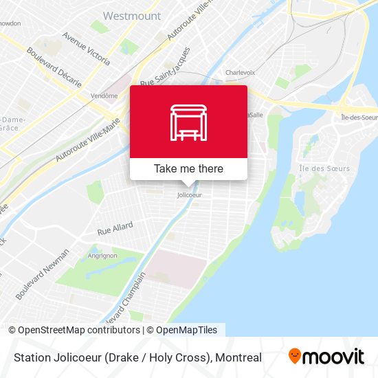 Station Jolicoeur (Drake / Holy Cross) map
