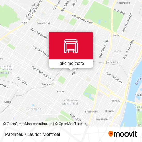 Papineau / Laurier map