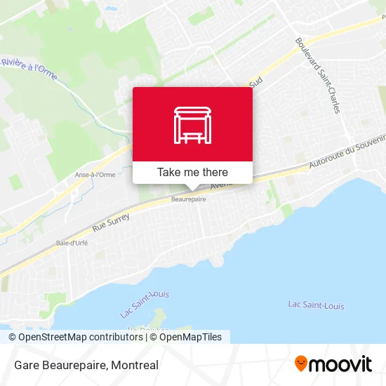 Gare Beaurepaire map
