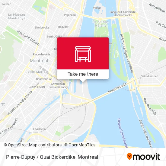 Pierre-Dupuy / Quai Bickerdike map