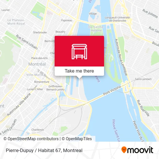Pierre-Dupuy / Habitat 67 map