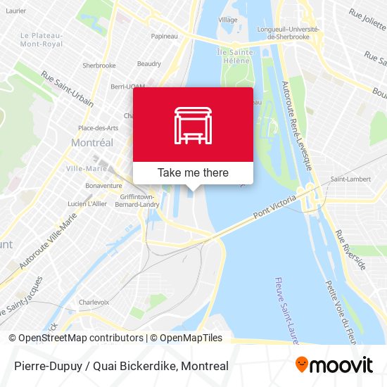 Pierre-Dupuy / Quai Bickerdike map