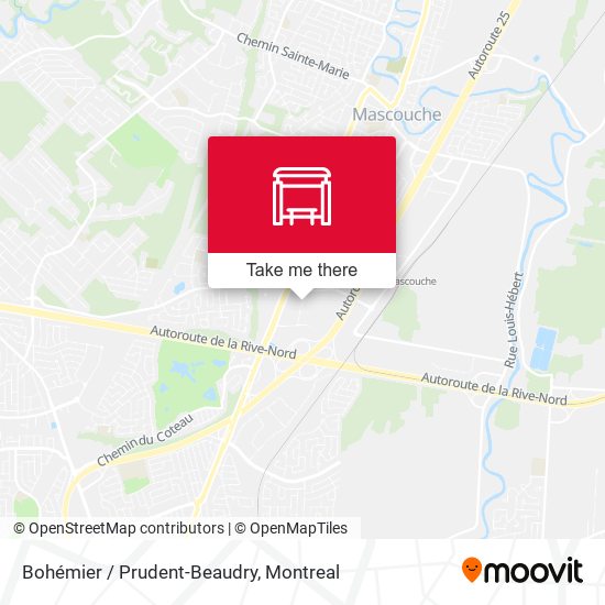 Bohémier / Prudent-Beaudry map
