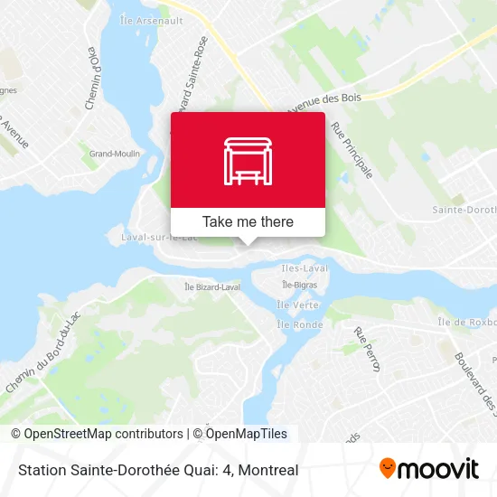 Station Sainte-Dorothée Quai: 4 map