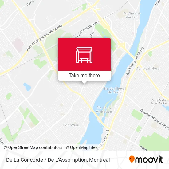 De La Concorde / De L'Assomption map