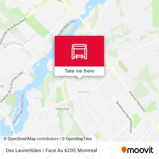 Des Laurentides / Face Au 6200 map