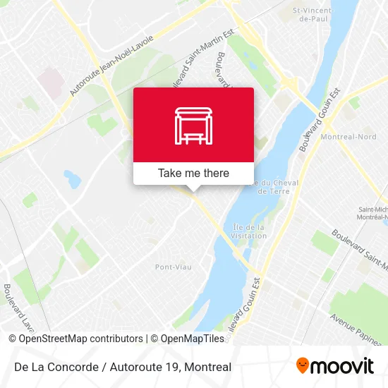 De La Concorde / Autoroute 19 map